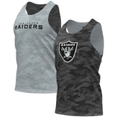 Las Vegas Raiders FOCO Reversible Mesh Tank Top Black/Gray - NFL