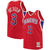 Mitchell & Ness - Allen Iverson Philadelphia 76ers 1996/97 Hardwood Classics Authentic Jersey - Red