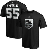 Quinton Byfield Los Angeles Kings - Fanatics Authentic Stack Name & Number T-Shirt Black