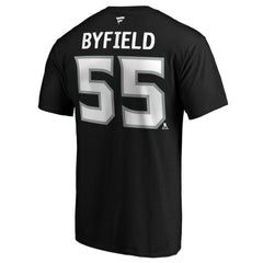 Quinton Byfield Los Angeles Kings - Fanatics Authentic Stack Name & Number T-Shirt Black