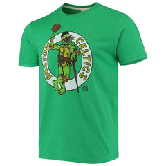 NBA - Boston Celtics Homage NBA x Teenage Mutant Ninja Turtles Tri-Blend T-Shirt - Kelly Green