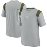Green Bay Packers Sideline Player UV Performance T-Shirt Gray - Nike