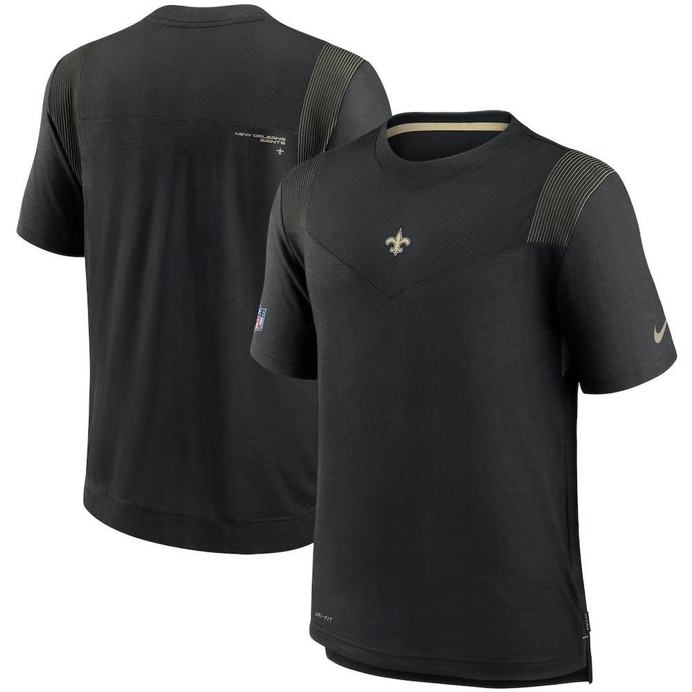 New Orleans Saints Sideline Player UV Performance T-Shirt Black - Nike