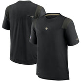 New Orleans Saints Sideline Player UV Performance T-Shirt Black - Nike
