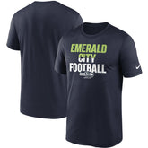 Seattle Seahawks Legend Local Phrase Performance T-Shirt College Navy - Nike