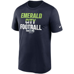 Seattle Seahawks Legend Local Phrase Performance T-Shirt College Navy - Nike