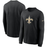 New Orleans Saints Primary Logo Long Sleeve T-Shirt Black - Nike