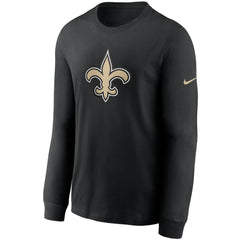 New Orleans Saints Primary Logo Long Sleeve T-Shirt Black - Nike