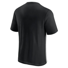Atlanta Falcons Throwback Colorblock T-Shirt Black/Heathered Gray - Fanatics