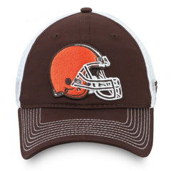 Cleveland Browns Fundamental Trucker Unstructured Adjustable Hat Brown/White - Fanatics