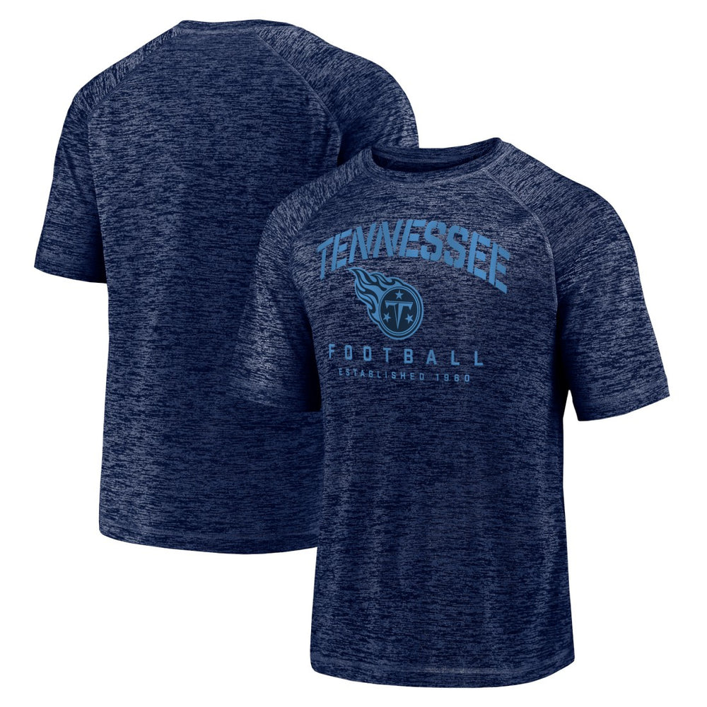 Tennessee Titans Shade Battle Ready Raglan Space-Dye T-Shirt Navy - Fanatics