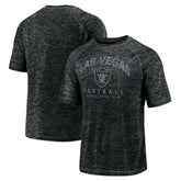 Las Vegas Raiders Shade Battle Ready Raglan Space-Dye T-Shirt Black - Fanatics