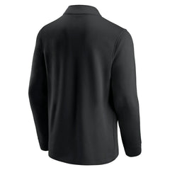 Las Vegas Raiders Block Party Quarter-Zip Jacket Black/Silver - Fanatics
