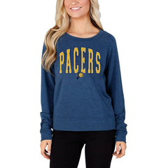 NBA - Indiana Pacers Concepts Sport Women's Mainstream Terry Long Sleeve Top - Navy
