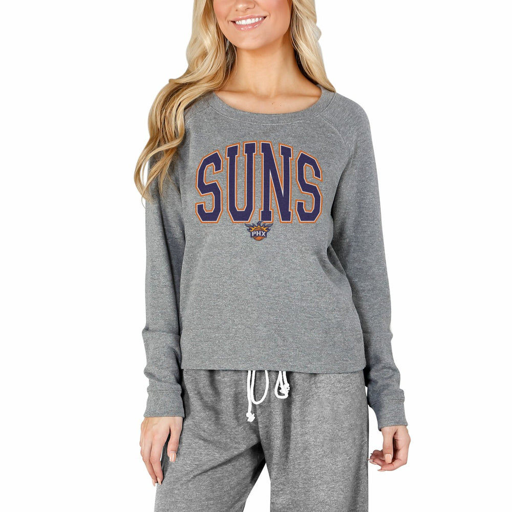 NBA - Phoenix Suns Concepts Sport Women's Mainstream Terry Long Sleeve Top - Gray