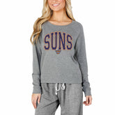 NBA - Phoenix Suns Concepts Sport Women's Mainstream Terry Long Sleeve Top - Gray