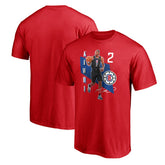 Fanatics - Kawhi Leonard LA Clippers Pick & Roll T-Shirt - Red