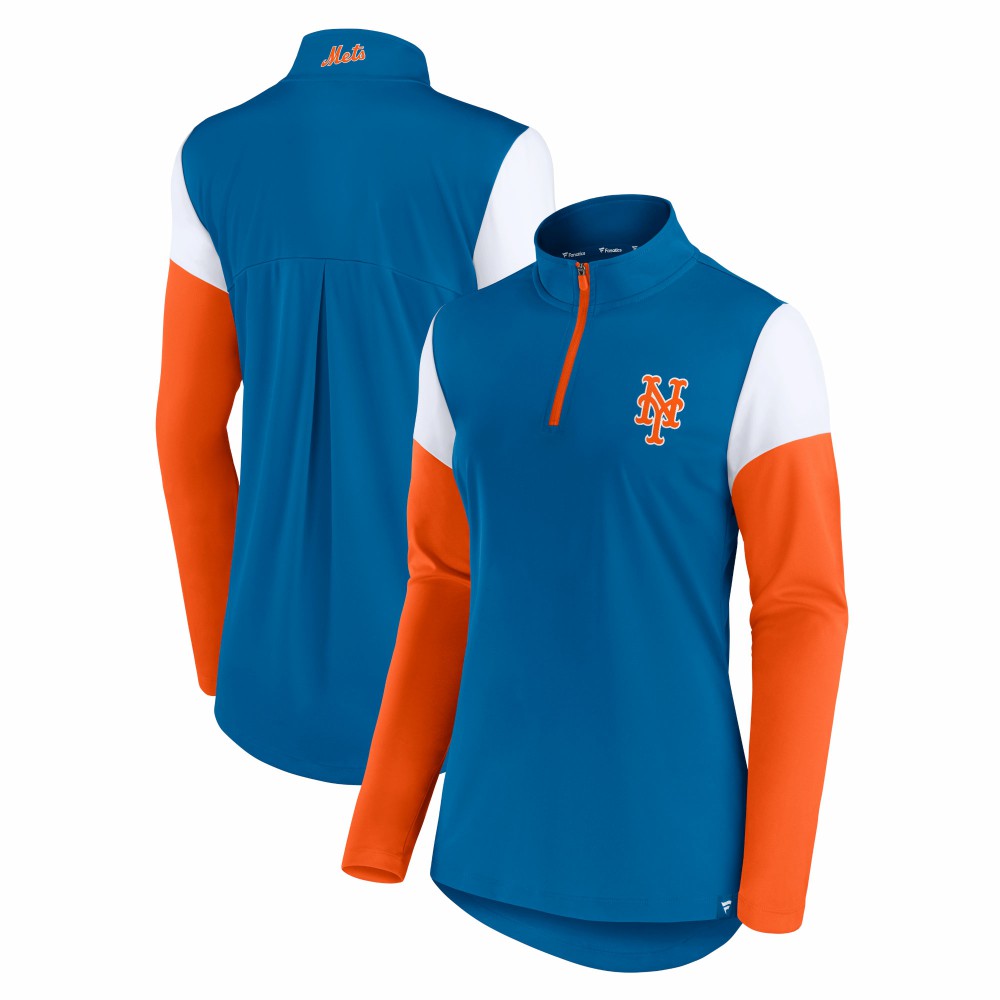 New York Mets Fanatics Women's Authentic Fleece Quarter-Zip Jacket Sale