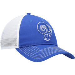 Los Angeles Rams Fundamental Vintage Trucker Unstructured Adjustable Hat Royal/White - Fanatics