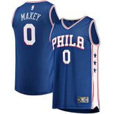 Fanatics - Tyrese Maxey Philadelphia 76ers Fast Replica Jersey Royal - Icon Edition