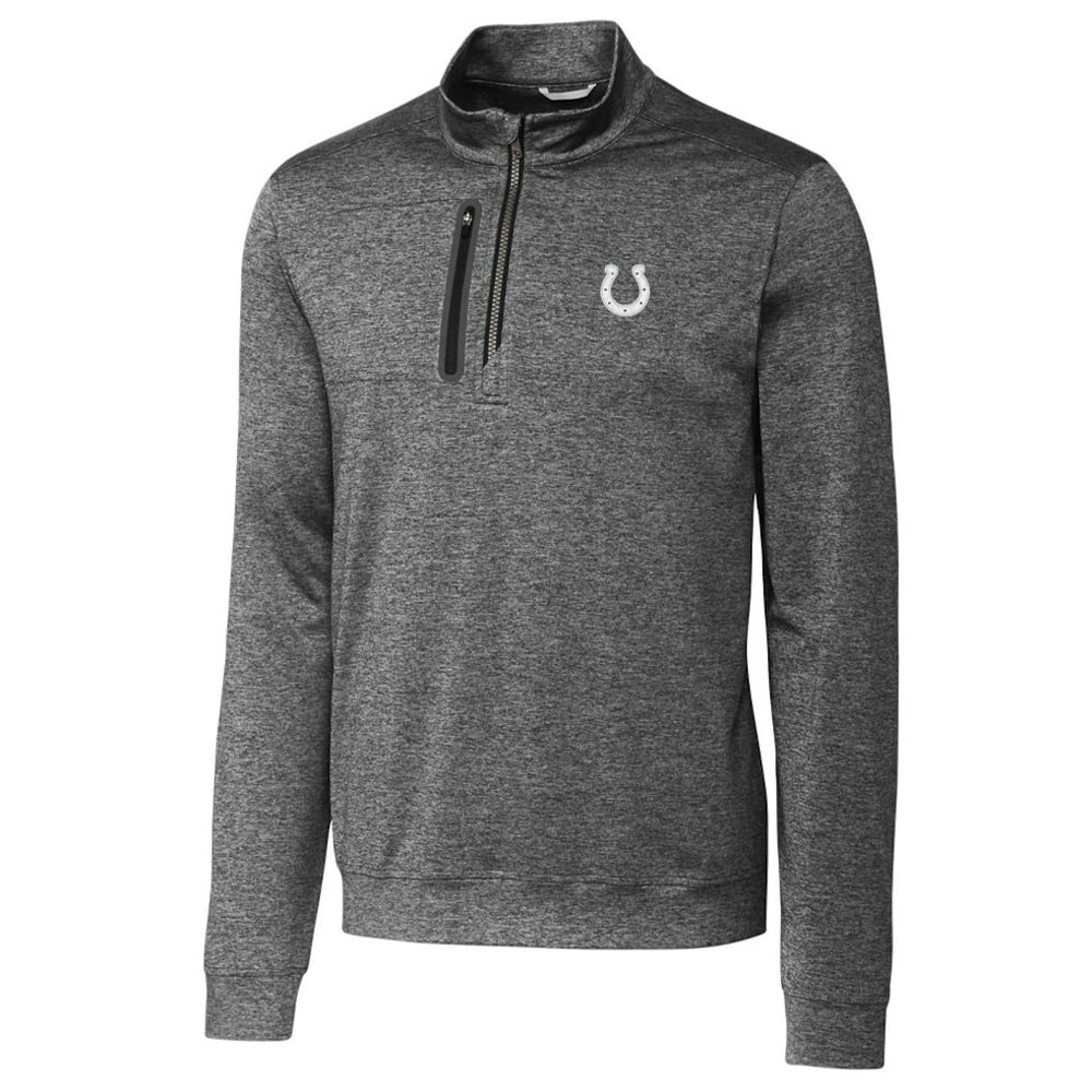 Indianapolis Colts Cutter & Buck Stealth Quarter-Zip Jacket Gray - NFL