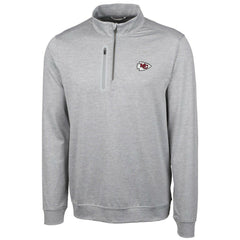 Kansas City Chiefs Cutter & Buck Stealth Quarter-Zip Jacket Cream - NFL