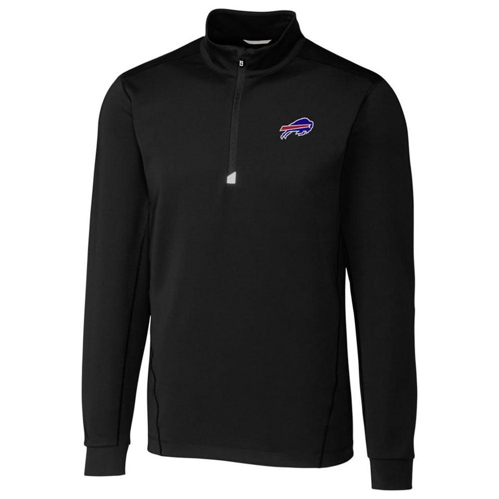 Buffalo Bills Cutter & Buck Traverse Quarter-Zip Pullover Jacket Black - NFL