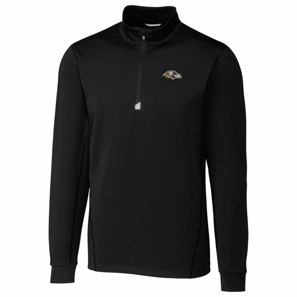 Baltimore Ravens Cutter & Buck Traverse Quarter-Zip Pullover Jacket Black - NFL