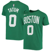 Nike - Jayson Tatum Boston Celtics Youth Logo Name & Number Performance T-Shirt - Kelly Green