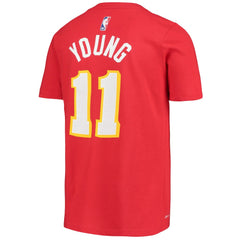 Nike - Trae Young Atlanta Hawks Youth Logo Name & Number Performance T-Shirt - Red