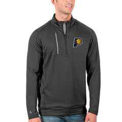 NBA - Indiana Pacers Antigua Generation Quarter-Zip Pullover Jacket - Charcoal