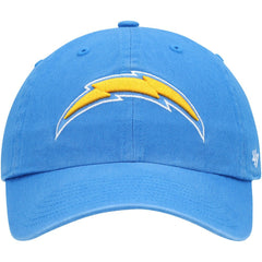 Los Angeles Chargers '47 Clean Up Primary Logo Adjustable Hat Powder Blue - 47 brand