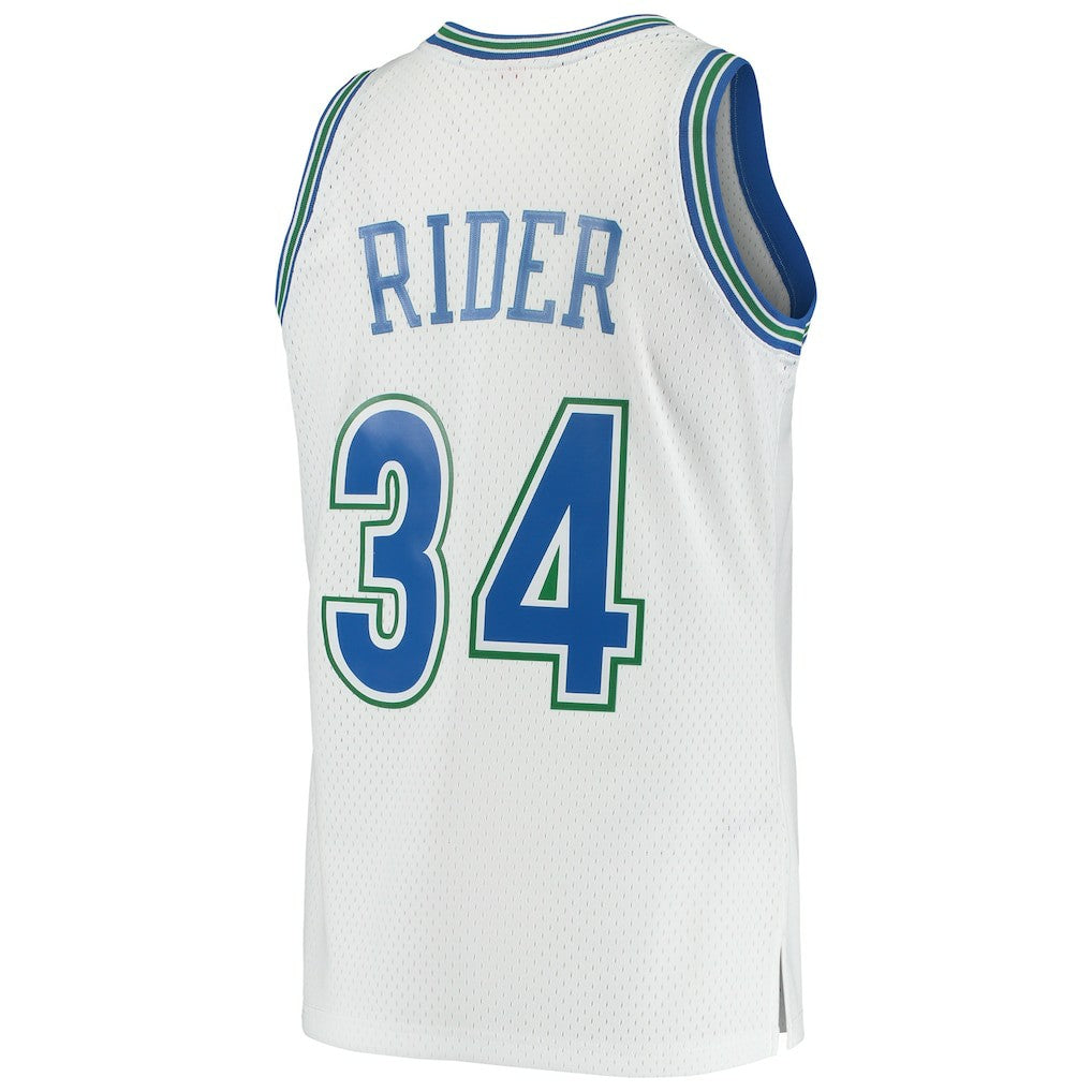 Isaiah Rider Minnesota Timberwolves 1995/96 Hardwood Classics Swingman Jersey - White | NBA Jerseys