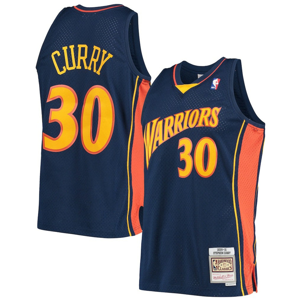 Mitchell & Ness - Stephen Curry Golden State Warriors Hardwood Classics Swingman Jersey - Navy