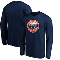 Houston Astros Cooperstown Collection Huntington Logo Long Sleeve T-Shirt On Sale