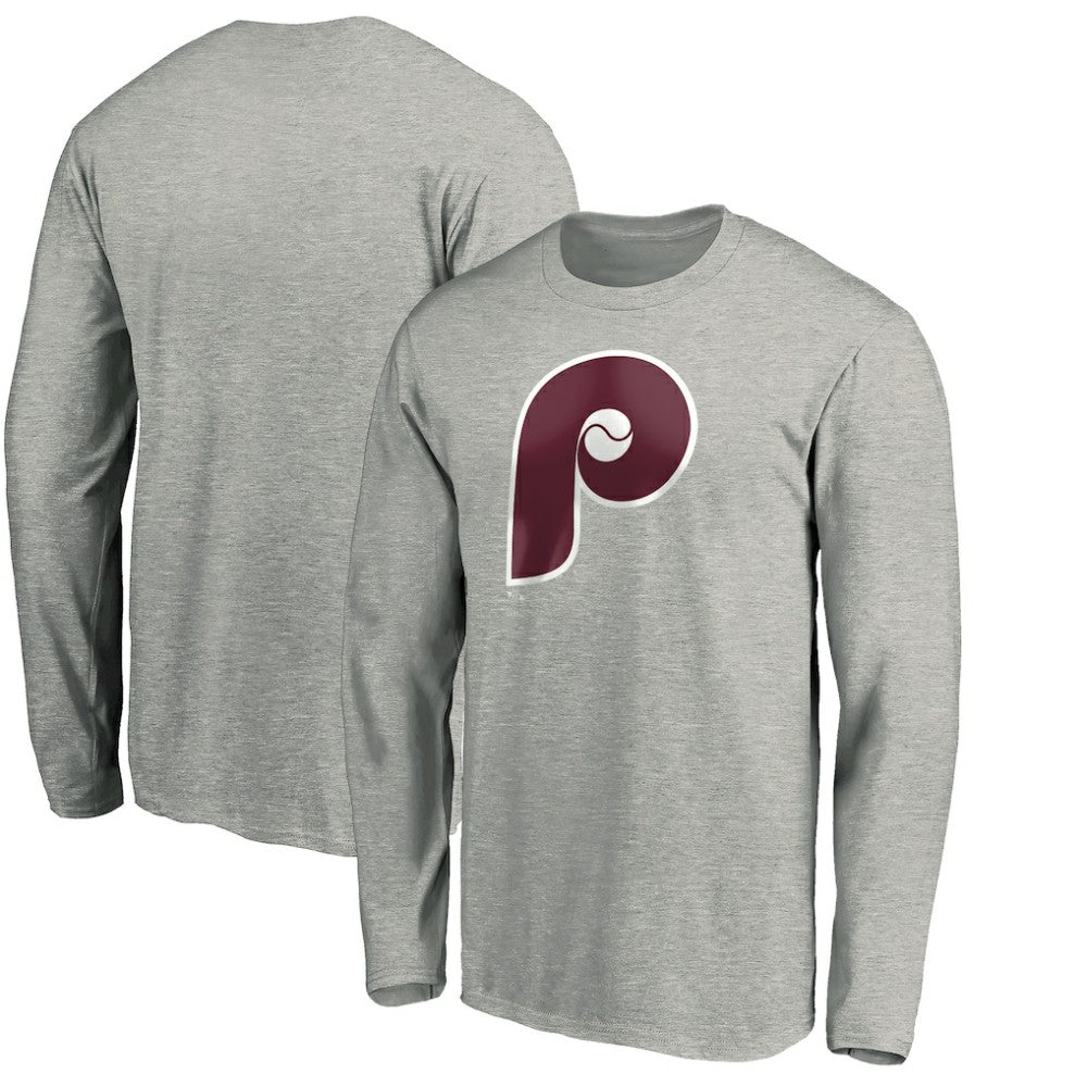 Philadelphia Phillies Cooperstown Collection Huntington Logo Long Sleeve T-Shirt Online