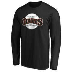 San Francisco Giants Cooperstown Collection Huntington Logo Long Sleeve T-Shirt On Sale