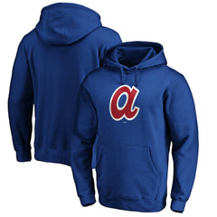 Atlanta Braves Cooperstown Collection Huntington Logo Fitted Pullover Hoodie for sale