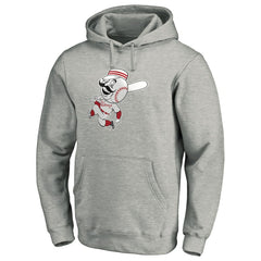 Cincinnati Reds Cooperstown Collection Huntington Logo Fitted Pullover Hoodie Clearance