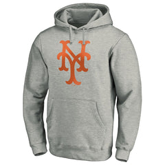 New York Mets Cooperstown Collection Huntington Logo Fitted Pullover Hoodie discount