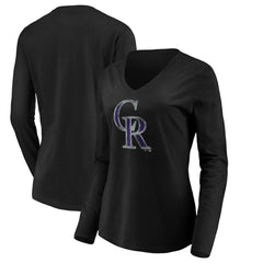 Colorado Rockies Women's Core Distressed Team Long Sleeve T-Shirt Clearance