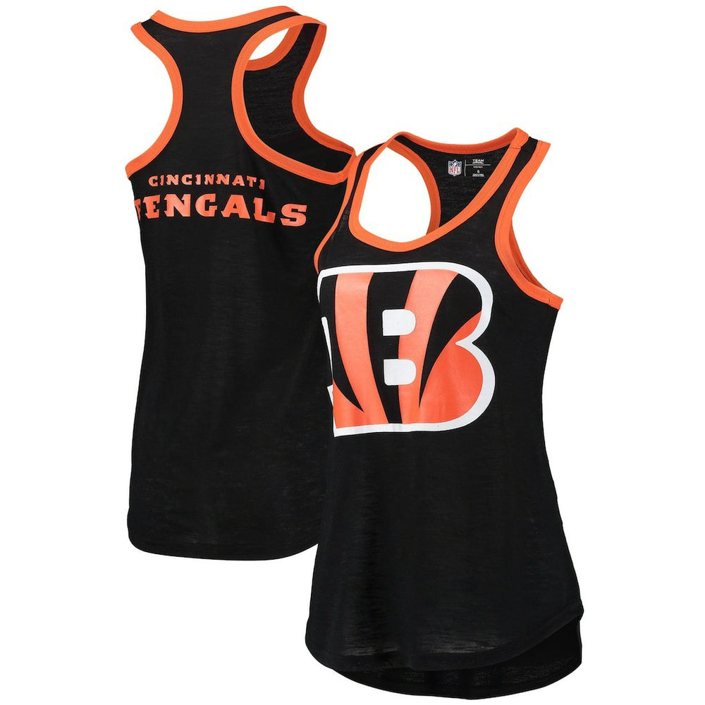Cincinnati Bengals G-III 4Her by Carl Banks Women's Tater Burnout Tank Top Black - NFL