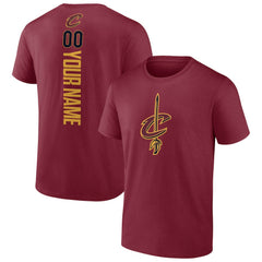 NBA - Cleveland Cavaliers Playmaker Personalized Name & Number T-Shirt - Wine