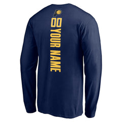 NBA - Indiana Pacers Playmaker Personalized Name & Number Long Sleeve T-Shirt - Navy