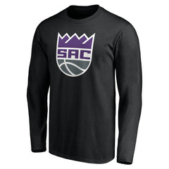 NBA - Sacramento Kings Playmaker Personalized Name & Number Long Sleeve T-Shirt - Black