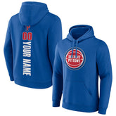 NBA - Detroit Pistons Playmaker Personalized Name & Number Pullover Hoodie - Blue