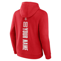NBA - Houston Rockets Playmaker Personalized Name & Number Pullover Hoodie - Red