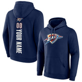 NBA - Oklahoma City Thunder Playmaker Personalized Name & Number Pullover Hoodie - Navy
