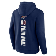NBA - Oklahoma City Thunder Playmaker Personalized Name & Number Pullover Hoodie - Navy