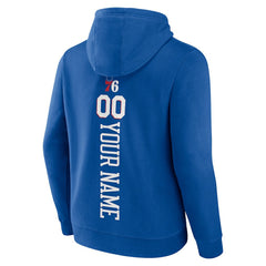 NBA - Philadelphia 76ers Playmaker Personalized Name & Number Pullover Hoodie - Royal